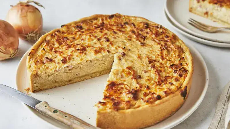 Savory onion pie