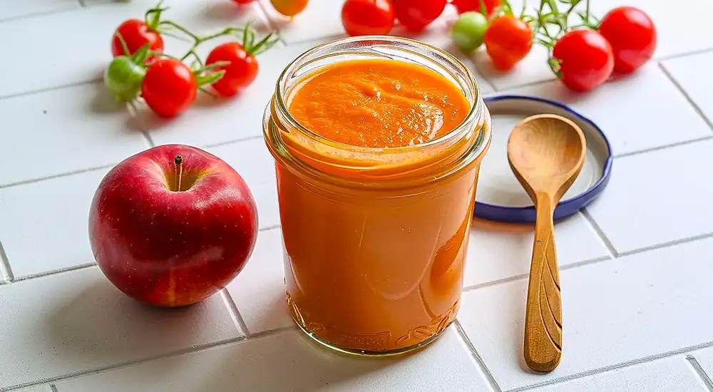 Kétchup de tomate y manzana
