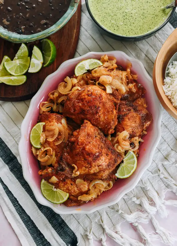 Sheet Pan Peruvian Chicken Thighs