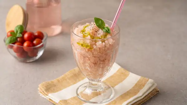 Got some leftover tomato water? Here's how to turn it into a refined savory granita without an ice cream maker, the perfect summer appetizer to clear out the fridge