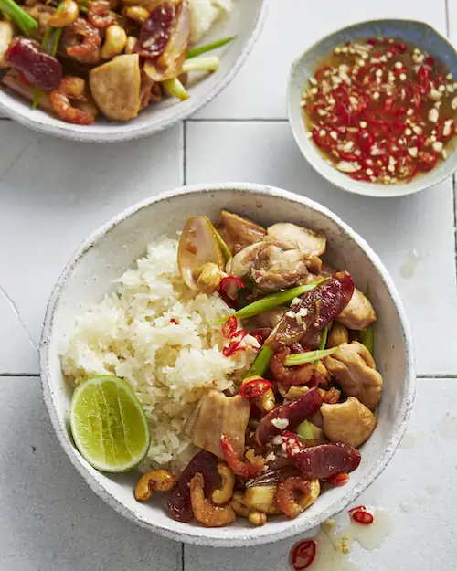 Vietnamese-Style Sticky Rice with Chicken