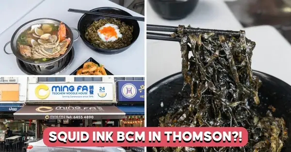 We Tried Squid Ink Bak Chor Mee At Mingfa, Available For A Limited Time Only