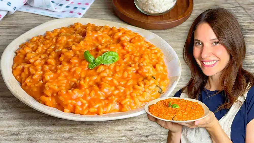 Creamy pizzaiola risotto