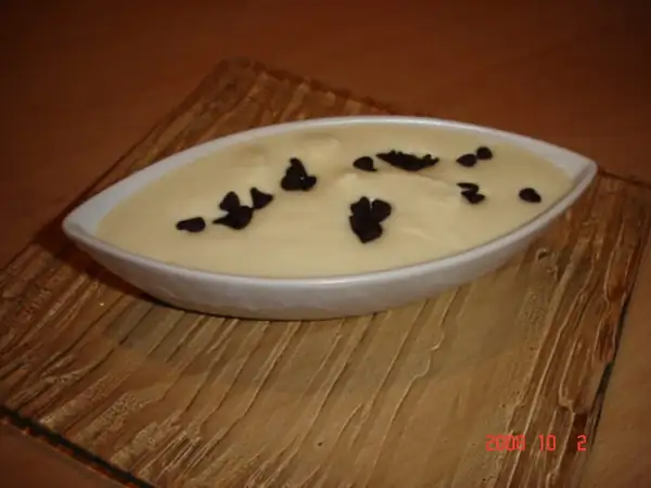 White chocolate mousse
