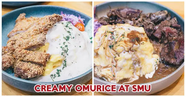 Reseña de Canteen Bistro: Menús de almuerzo de omurice con carne de res y pollo frito desde $8 netos, escondido en SMU