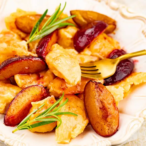 Cheese dumplings with pumpkin