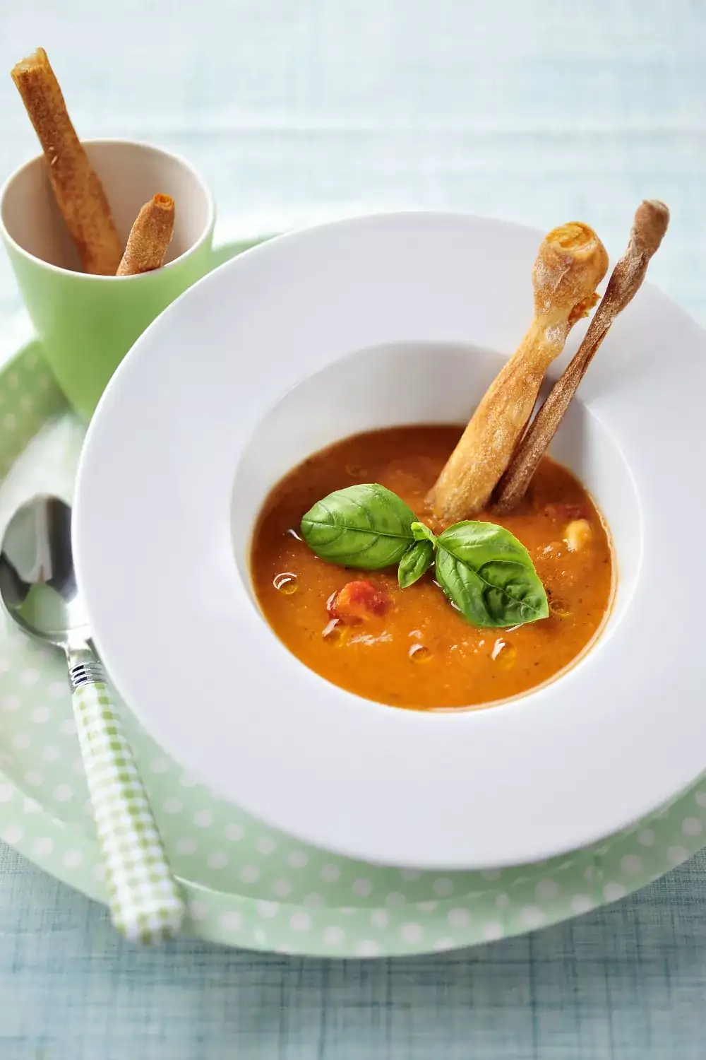White bean and cherry tomato soup