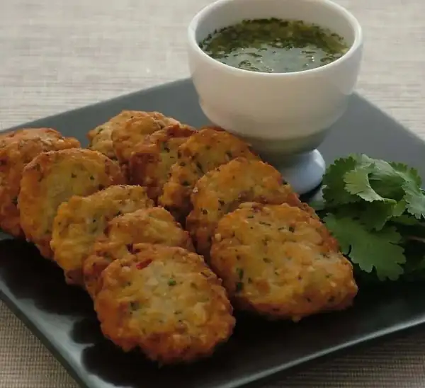 Thai Fish Cakes w/ Cucumber Dipping Salsa