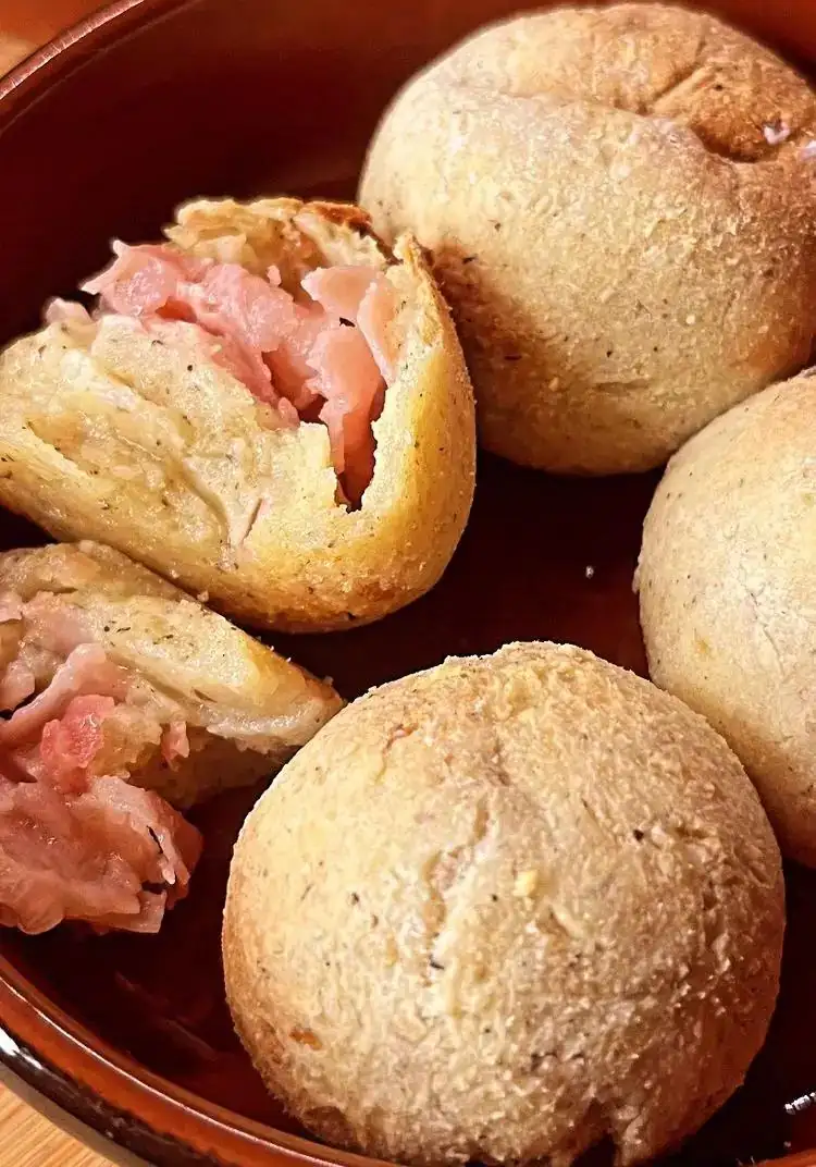 Ricotta and roasted pork bombette