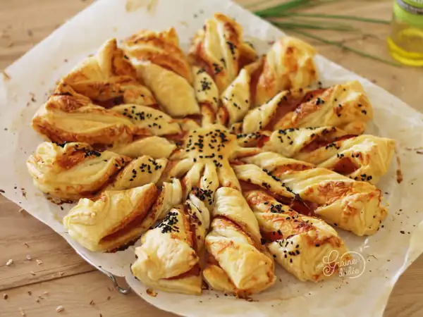 Puff pastry sun tart: the best recipe