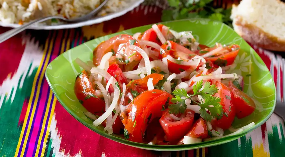 Achik-chuchuk Shakarob, una receta paso a paso con fotos de la autora Elena Demina, 225 kcal