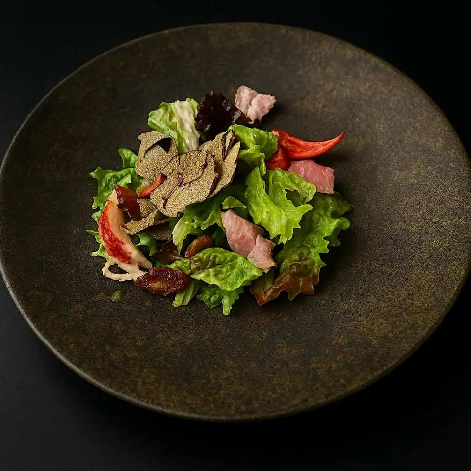 Salade de Homard (Ensalada de Langosta Azul con Paloma)