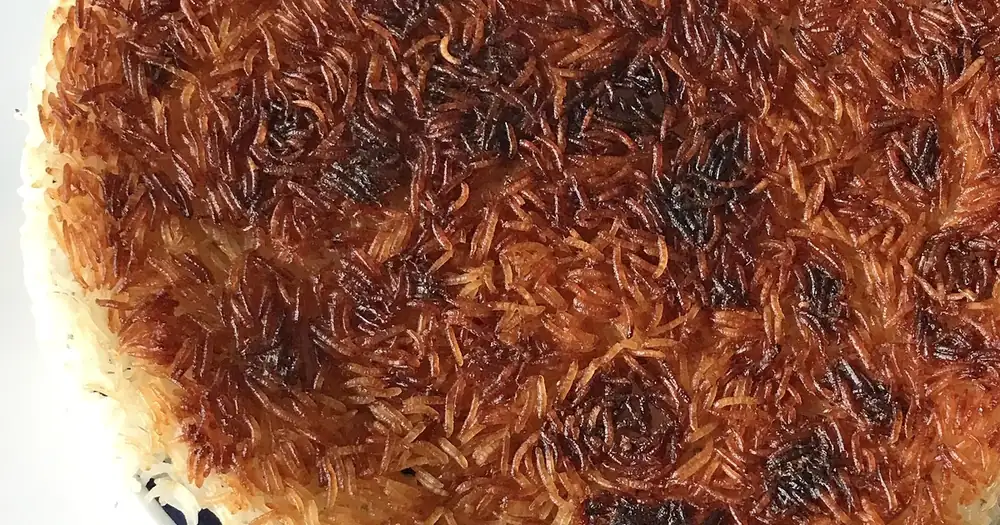 Tahdig-riisi Nosratin tapaan