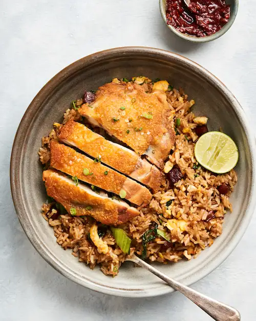 Super Crispy Chicken Fried Rice Bowl
