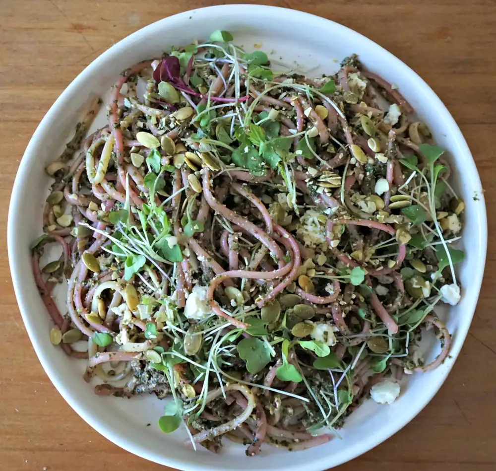 Beet Dandelion Pesto