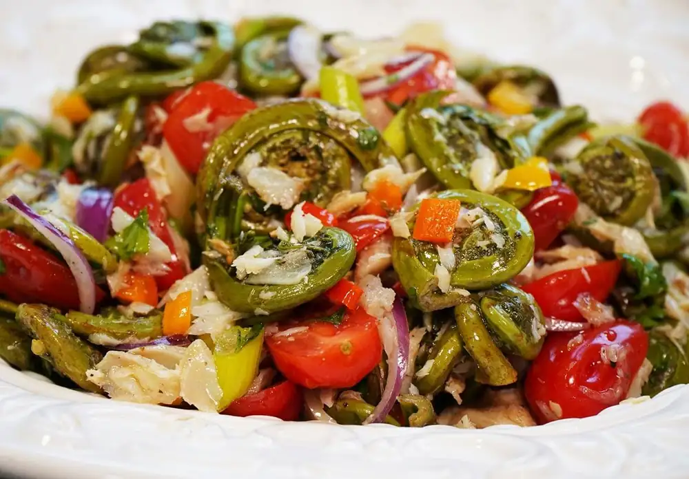 Easy Caribbean Fiddlehead Salad Recipe