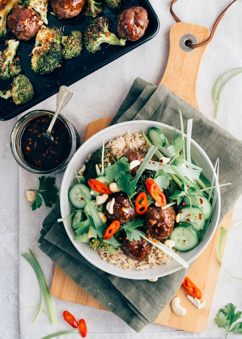Teriyaki meatballs