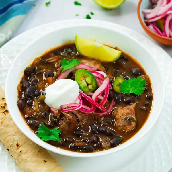 Black Bean Soup with Pork Ribs