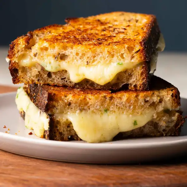 Grown-Up Grilled Cheese Sandwiches with Gruyère and Chives