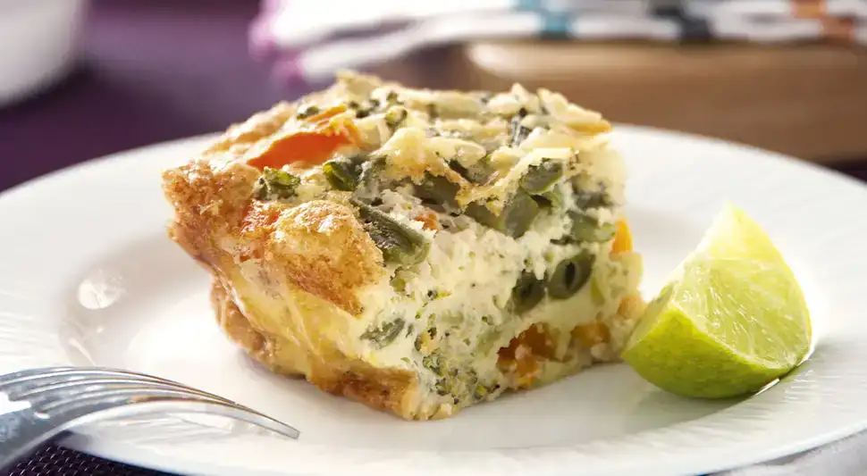 Vegetable soufflé in just 5 steps