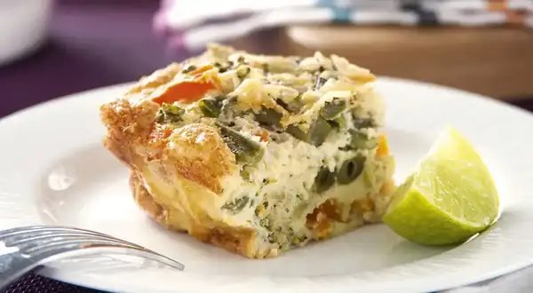 Vegetable soufflé in just 5 steps