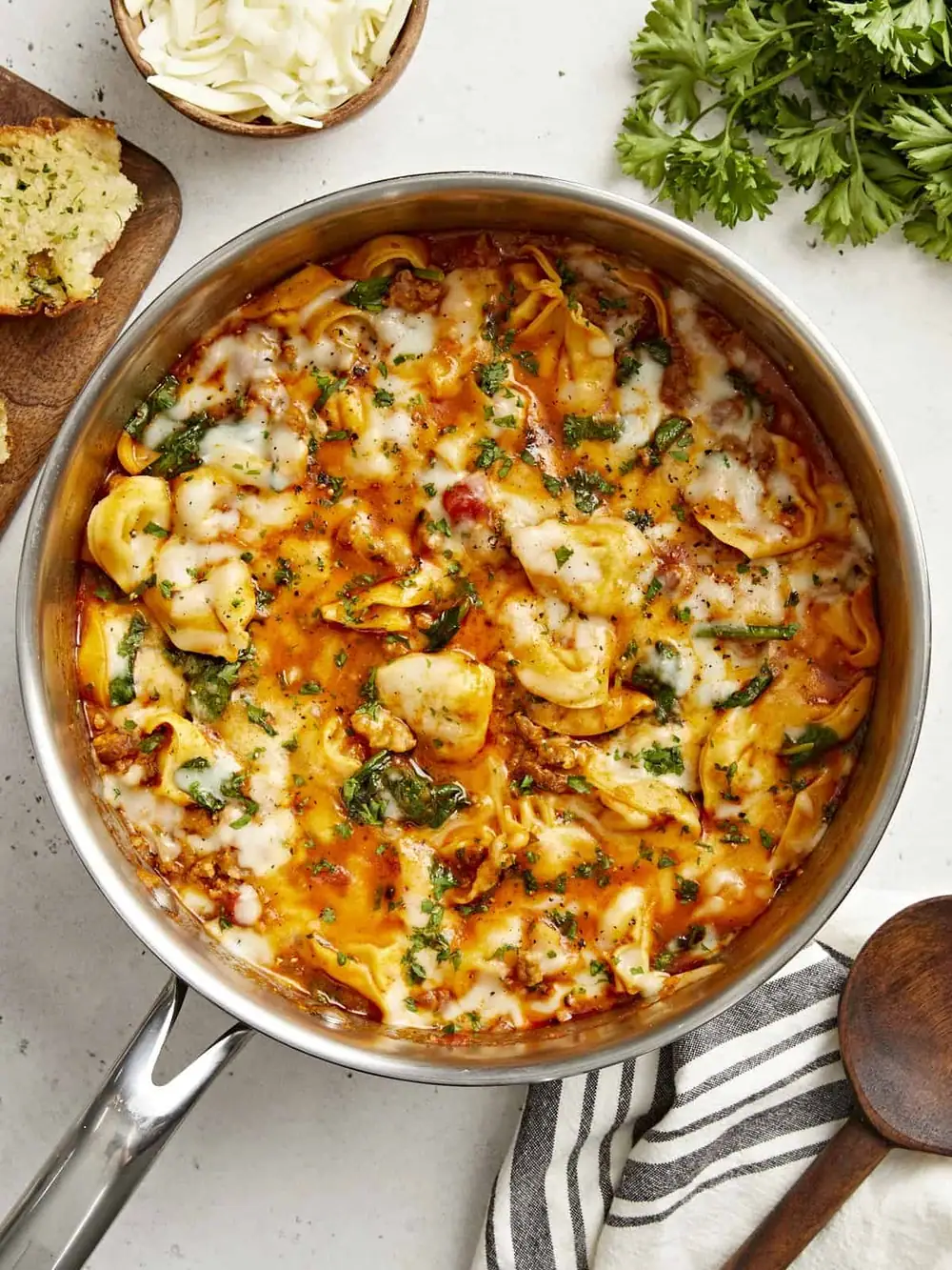 Cheese Tortellini And Sausage Skillet