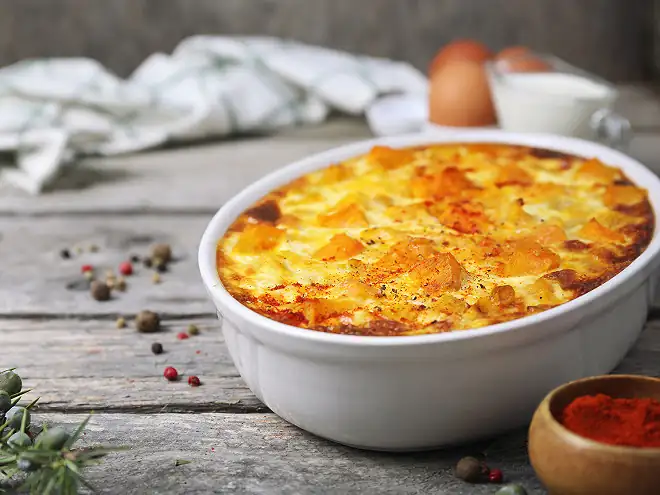 Butternut squash gratin with Comté cheese: a meltingly tender and generous regional recipe