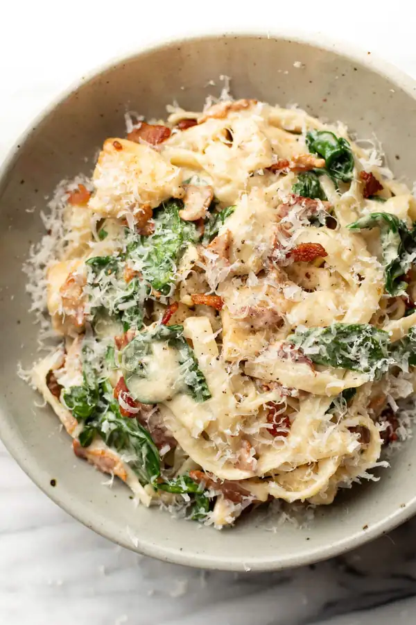 Chicken Spinach Bacon Pasta