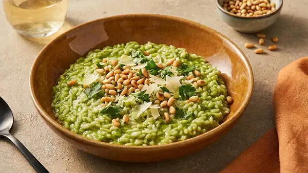 Creamy parsley risotto for the end of the day