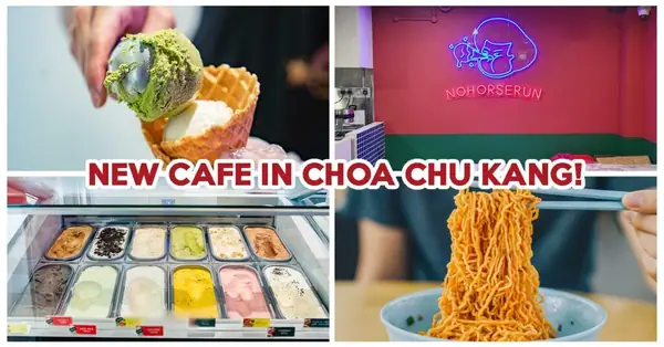 No Horse Run Has Pandan Gula Melaka Waffles And Kolo Mee At Choa Chu Kang MRT