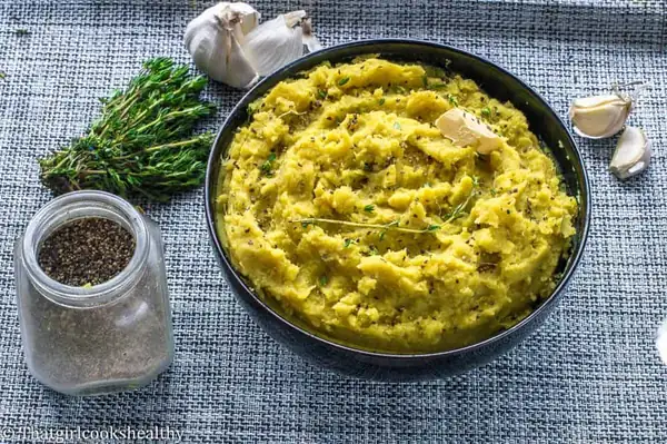 Caribbean creamy mashed potatoes
