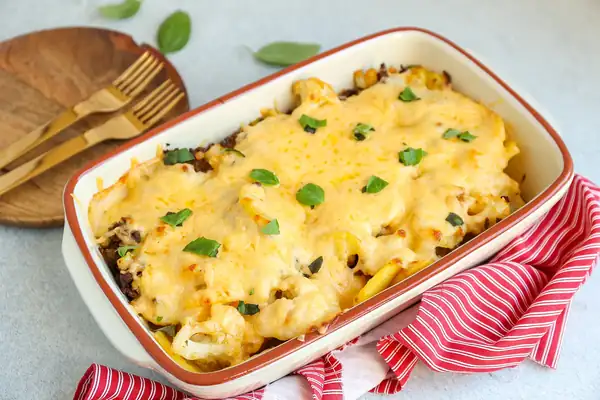 Cauliflower casserole with minced meat