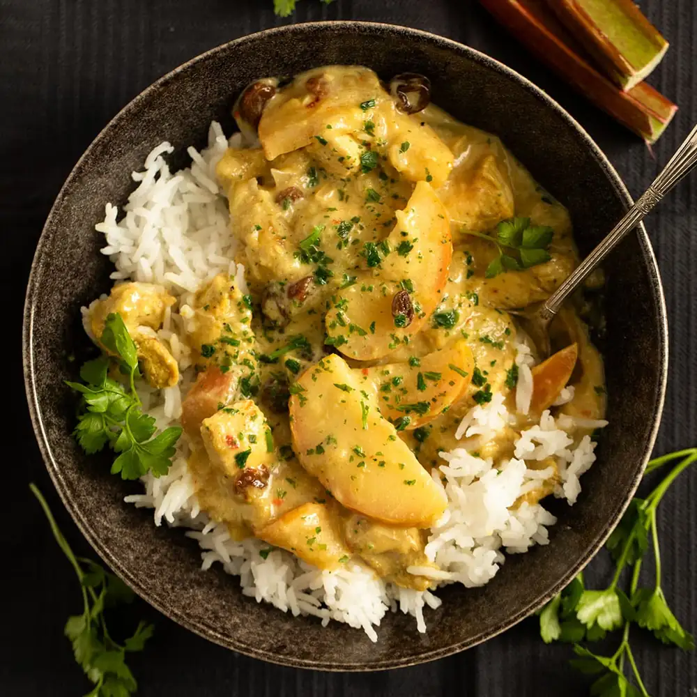 Rhubarb Chicken Curry