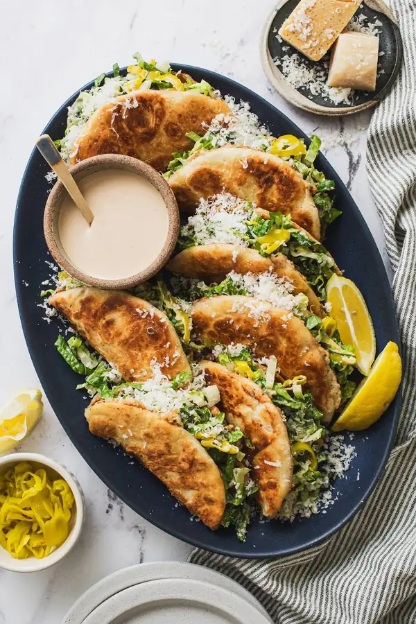 Chicken Caesar Smash Tacos