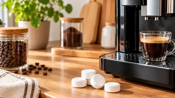Imprescindibles para el mantenimiento de tu cafetera, estas pastillas de limpieza tienen una calificación de 4,4 sobre 5 basada en más de 25.000 reseñas de Amazon