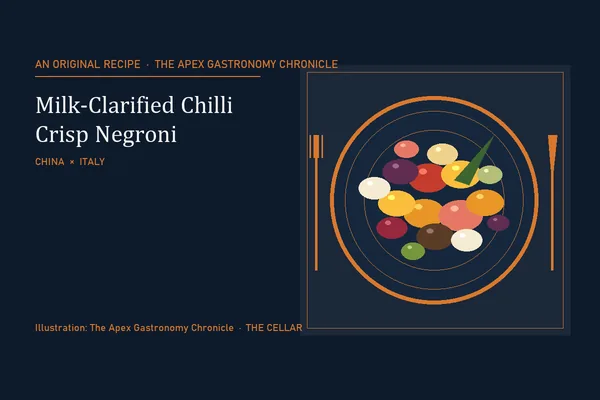 Milk-Clarified Chilli Crisp Negroni