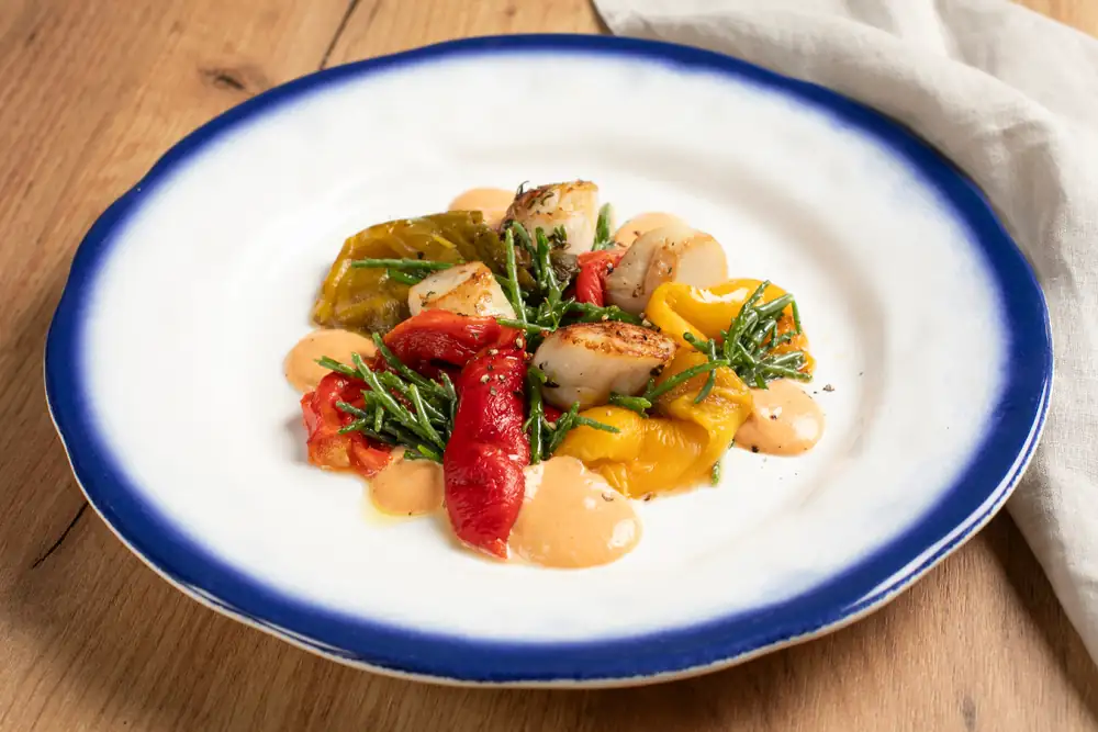 Scallops with Peppers