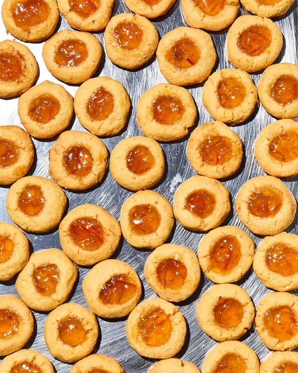 Almond Marmalade Thumbprint Cookies Recipe