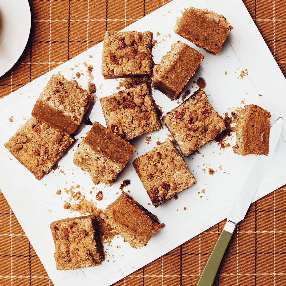 Pumpkin Mochi Crumb Cake