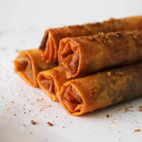 Fried Cheese and Za'atar Spring Rolls