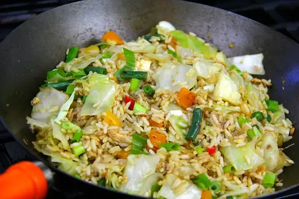 Easy Caribbean Salmon Fried Rice