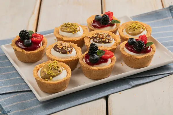 Mini no-bake cheesecakes