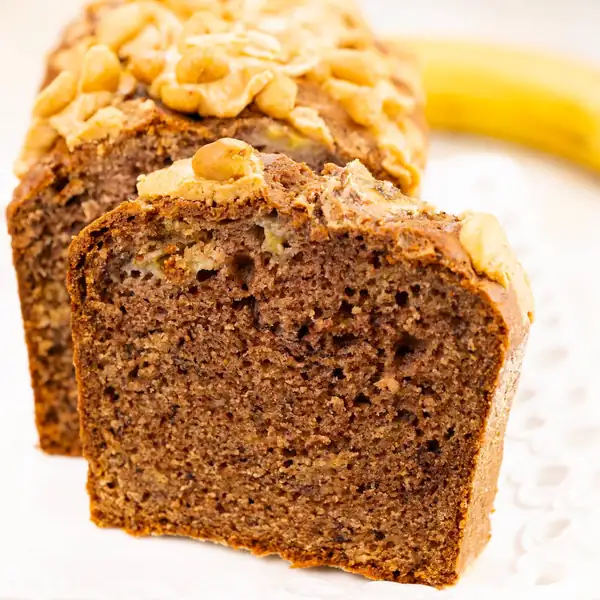 Banana bread with peanut butter
