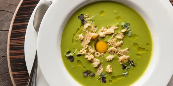 Creamy Vellutata Soup With Egg Yolk