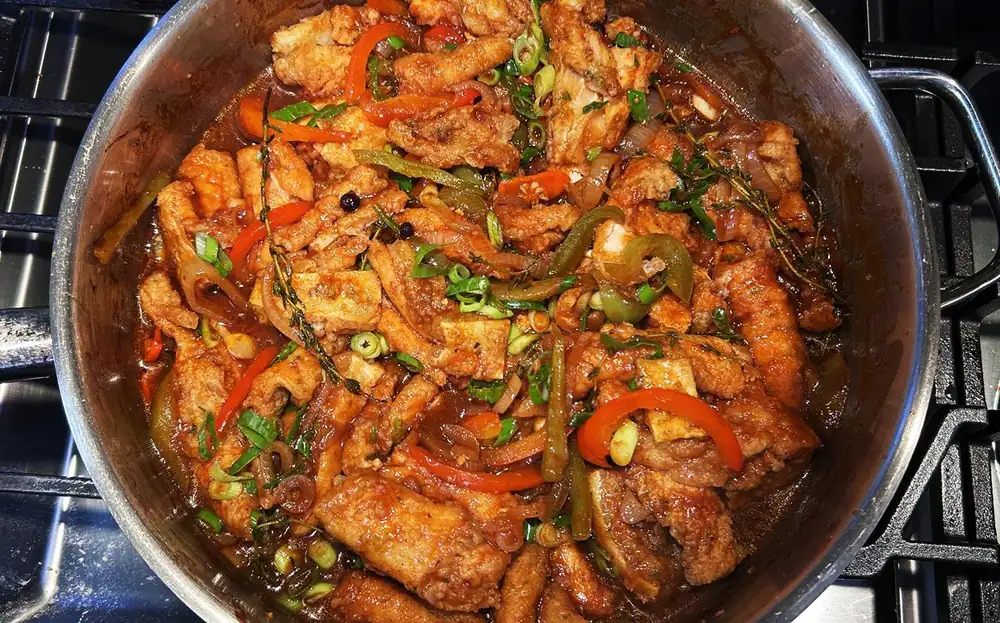 Bold Jamaican Brown Stew Salmon Recipe