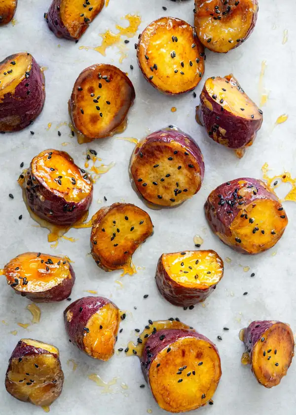 Korean Candied Sweet Potato (Goguma Mattang)