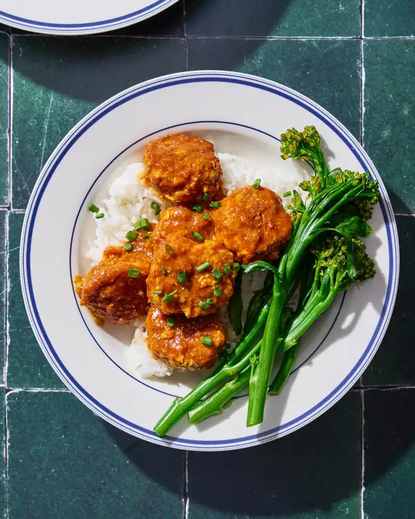 Receta de albóndigas de pollo satay