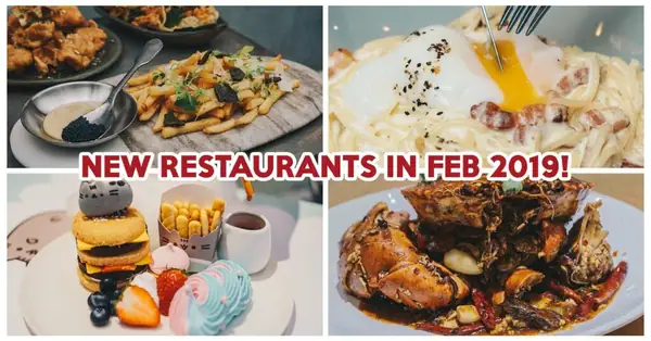 10 nuevos restaurantes para visitar en febrero de 2019 para probar el mentaiko omurice, el café Pusheen y el buffet de olla caliente por $10