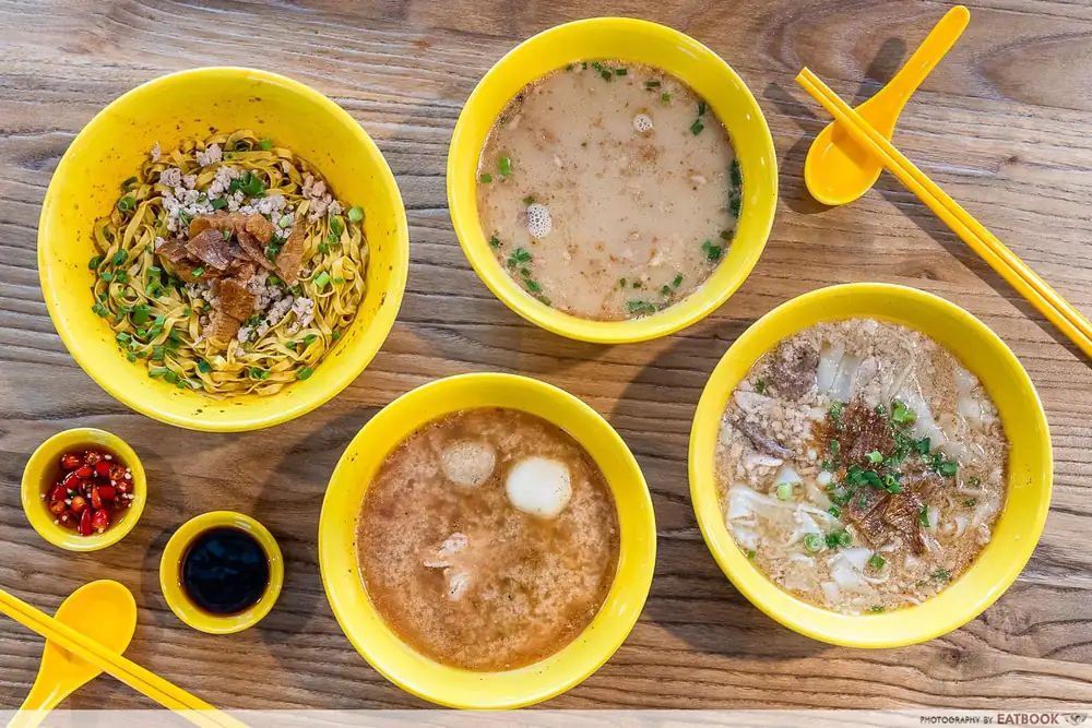 Reseña del plato de fideos con carne picada nº 25: Bak Chor Mee, un plato popular en Punggol