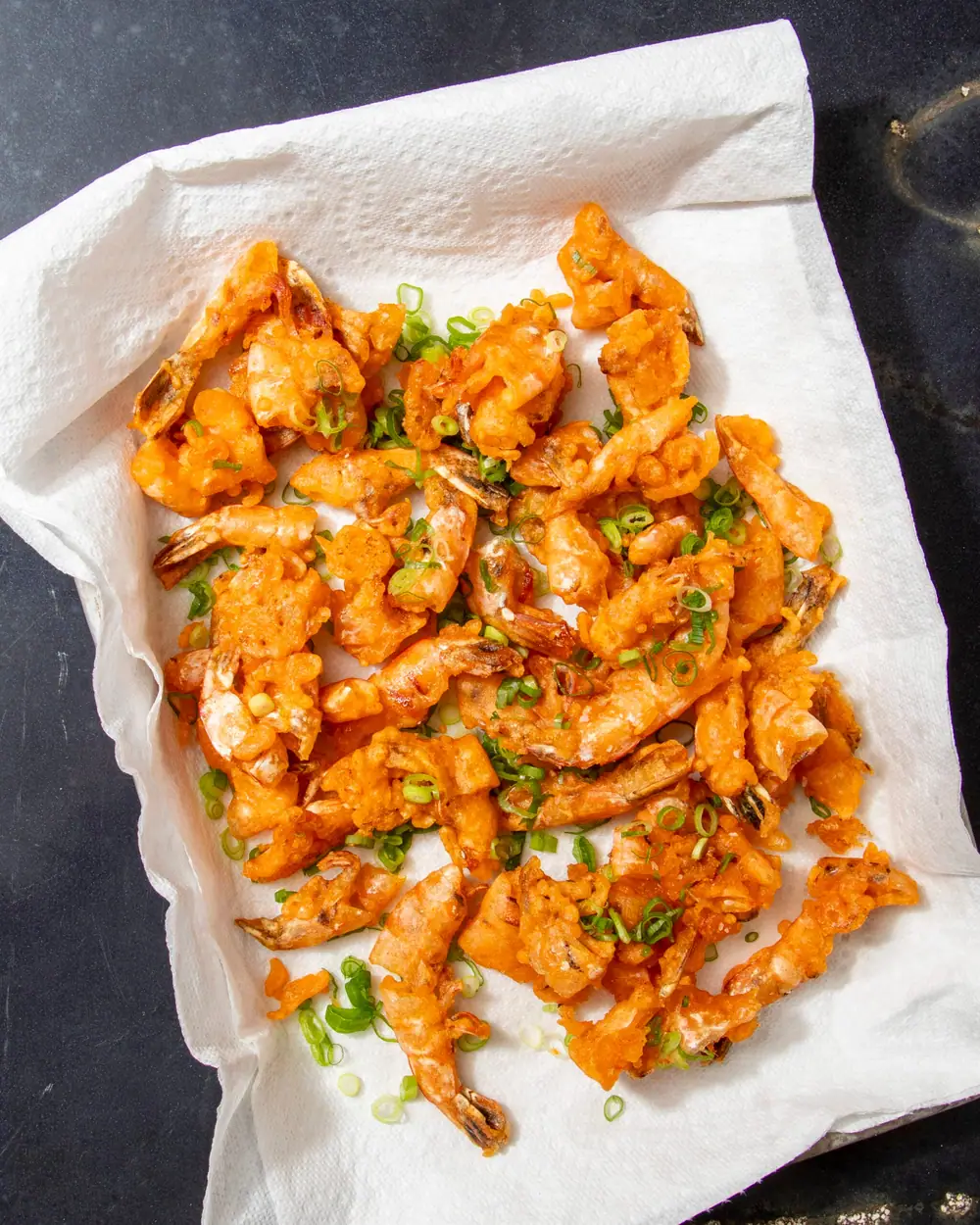 Receta de cáscaras de camarones fritas